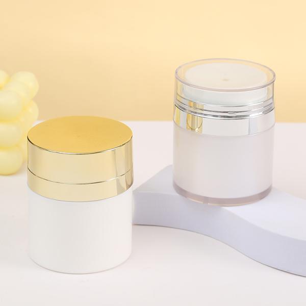 15g 30g 50g 100g Cosmetic Airless Pump Jar Luxury Personal Care Cream Airless Jar Plastic Airless Bottle Jar Refillable