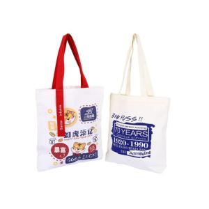 China Custom Logo Womens Crossbody Fashion Canvas Printed Tote Bag With Inside Pockets on sale