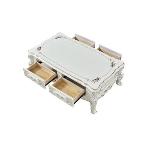 China MDF Baking Lacquer Carving Modern Living Room Coffee Table wholesale