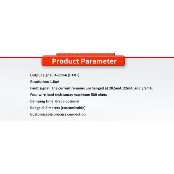 Customized Dust Scenarios Radar Level Gauge UNIVO UBLG-120Y for Liquid Level Monitoring