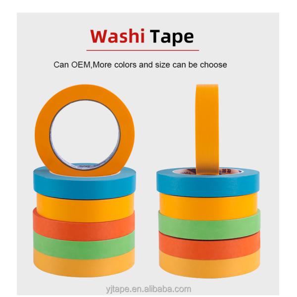 Automotive Painting Shield Protection Washi Masking Paper Tape with Custom Thickness