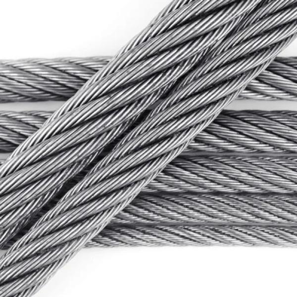 Steel Grade Galvanized 1/4" 7x19 Aircraft Cable Steel Wire Rope Steel Cable