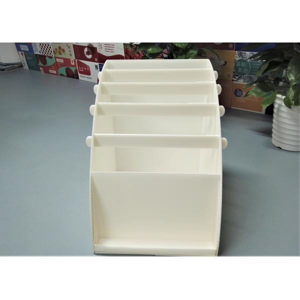 DS-002 Newspaper Retail Corrugated Plastic Display Anti Collision