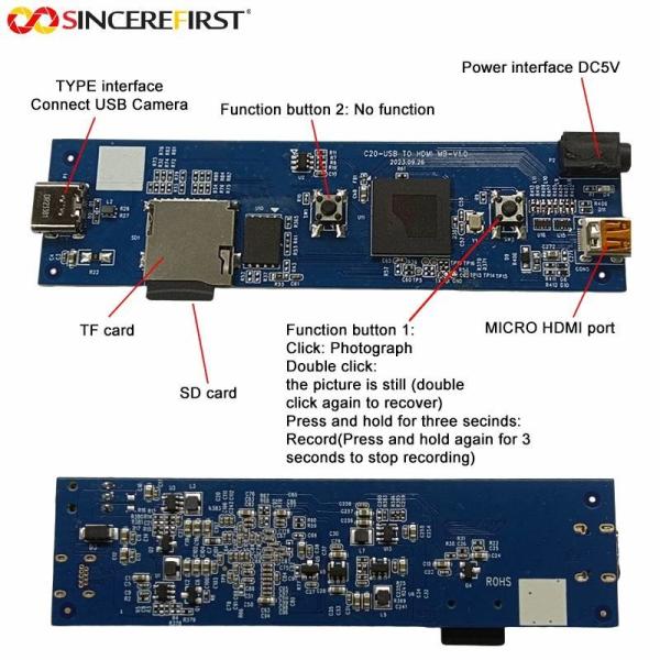 High Resolution HDMI Interface Camera Module PCB Board