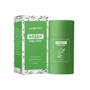 China 40G Green Tea Mask Stick Deep Pore Cleansing Skin Brightening Removes Blackheads wholesale
