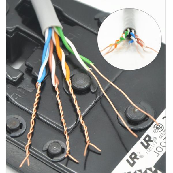 Solid Bare Copper Conductor Network Fiber Cable Cat5e U/UTP 4x2x0.5 Solid Cuprum