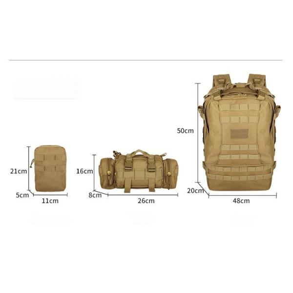 Laptop Tactical Molle Shoulder Bag for Outdoor Mountaineering Sports Hiking