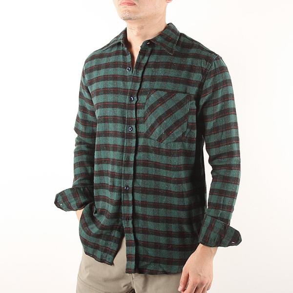 7 Colors Cotton Long Sleeve Mens Casual Plaid Shirts