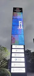 Outdoor HD Rotating LED Screen Advertising Display Board Programmable LED