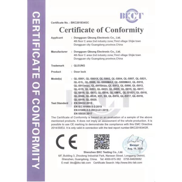 Qleung S829 Tuya Wifi Remote Control Fingerprint Code Card Keyless Security Smart Home Door Lock For Home Hotel