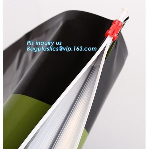 Slider Zipper Side Gusset Foil Lined Pet Dog Food Bag, pet food slider zipper plastic pet food bag aluminum foil quad se