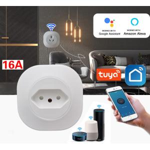 China Brazilian Standard Smart Timer Plug Amazon Alexa Google Plug Socket 2200W wholesale