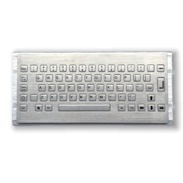 Waterproof IP65 Stainless Steel Keyboard SUS304 Compact design Keyboard MINI sized Rear Panel Mounted -40℃