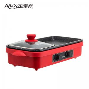 China 3 In 1 Korean BBQ Grill Electric Skillet Pan Indoor Griddle Grill Kitchenware wholesale