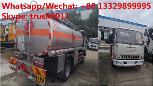Quality Factory sale high quality and lower price JAC 4*2 LHD 5500L oil tanker fuel transport truck diesel tank truck for sale