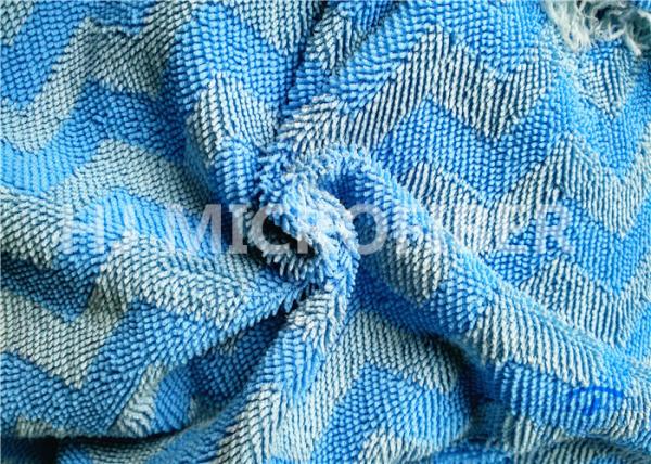 Quality Jacquard Weave Style Twist Pile Microfiber Fabric For Mop Pads , Microfiber Cloths for sale