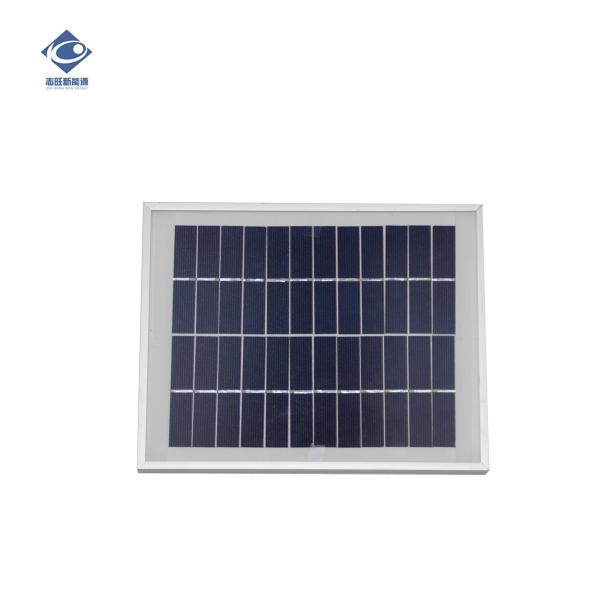 ZW-5W-12V Portable Solar Generator Power Charger 5W 12V Glass Poly Cristalline Solar Panel