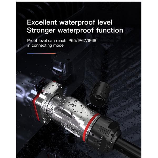 Cnlinko Connector BD24 Industrial Waterproof Metal Female Male IP68 10 Pin Plug Socket Cable Connector