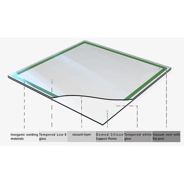 Customized Shape 10.15mm Low-e Tempered Vacuum Glass For Building