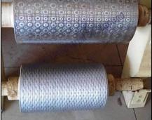 China PVC conveyor belt textured cylinder Gravuring wheel laser engraving engravure Male Female Embossing texture rolls Roller on sale