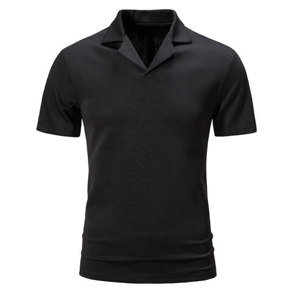 95% Polyester 5% Spandex OEM T Shirts Mens Lapel Fitness POLO Shirts