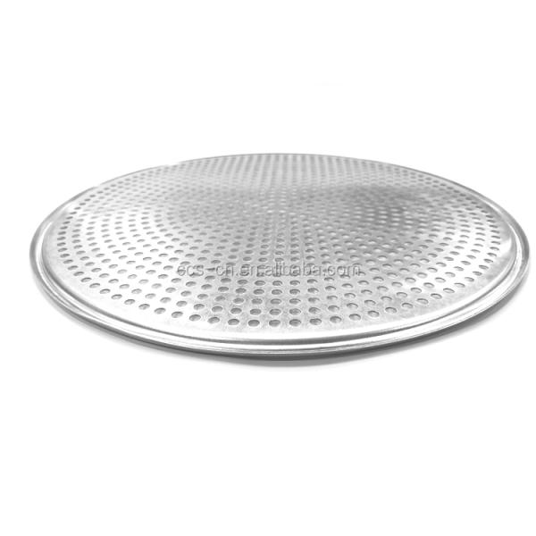 11 inch perforated round punched pizza pan with holes baking tray aluminum pizza pan tray bandejas para panaderia