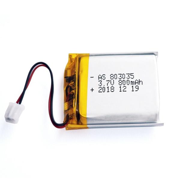 Quality 800mAh 3.7 V Lithium Polymer Battery Within 1C Rate for sale