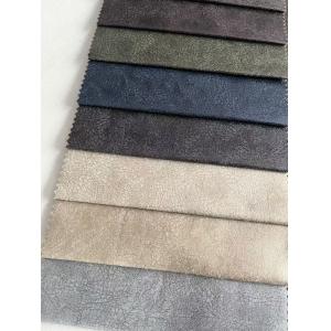 China Faux Leather Sofa Fabric Embossed Wrinkle Resistant For Upholstery wholesale