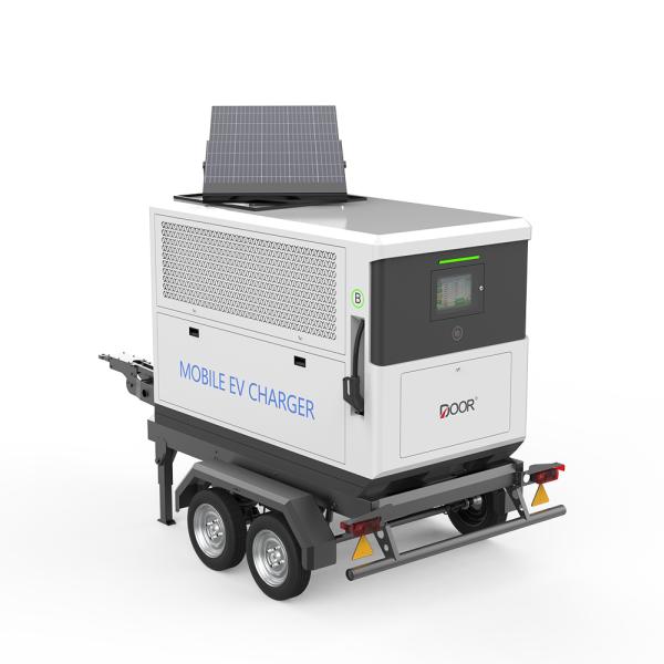 180KW 210KWH Mobile EV Charging Solutions Mobile Charger EV With PV Photovoltaic Panels
