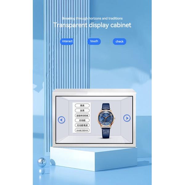 10 Point Touch Clear LCD Display Infrared Transparent LCD Display For Retail