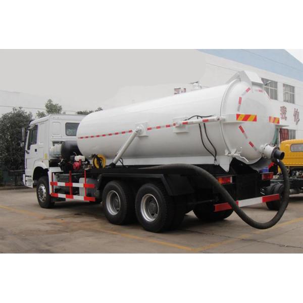 Quality Vacuum Suction Vehicle 15-18CBM RHD Vacuum Tank Truck With Pipe System for sale