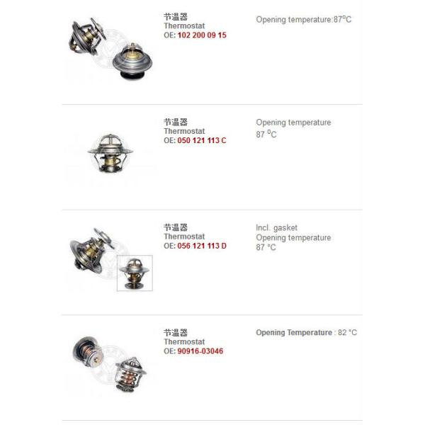 High Temperature Car Thermostat Parts For TOYOTA Prius , Echo , Supra Xb GS300