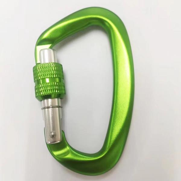 Galvanized Hardware Aerospace Aluminum D-Shaped Carabiner Essential Gear for Climbing