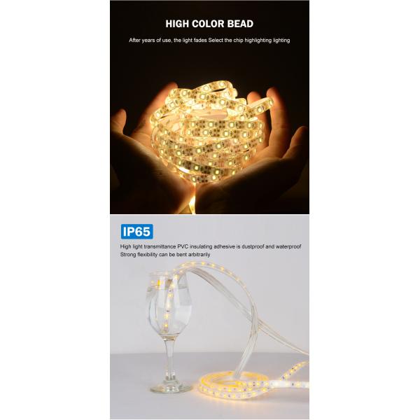 Customize Dimmable Solar Powered Led Strip Lights 30m 40m Auto On Off Ip65 80Lm