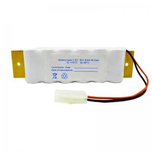 China 7.2V 1800mAh Emergency Light Nickel Cadmium Battery HS Code 8507300090 wholesale