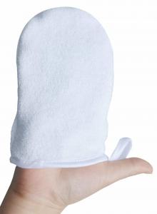 China Microfiber Facial Cleansing Glove Reusable Facial Cloth Pads Makeup Remover Glove wholesale