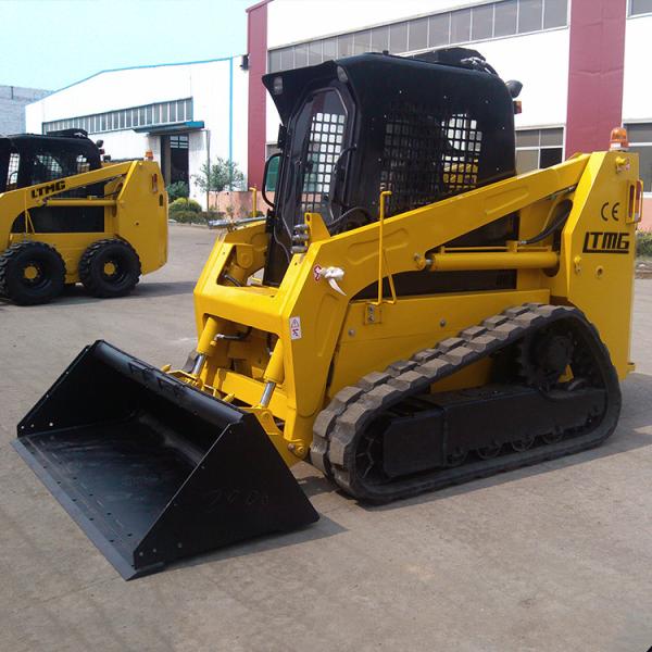 1200kg Multi Terrain Skid Steer Front End Loader , Deutz Engine Compact Track Loader