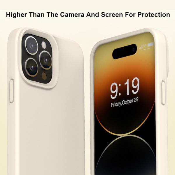 Soft Microfiber Lining Real Silicone Cell Phone Case Mobile Cover Anti Fingerprint