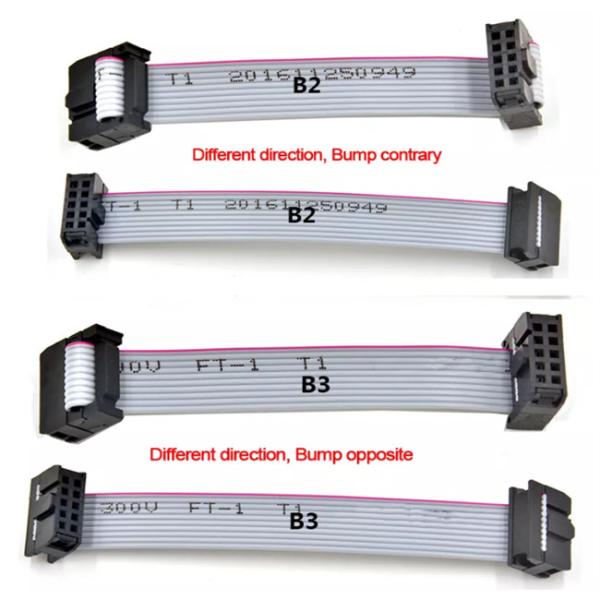 24-30AWG Electronics Wire Harness , Flat Ribbon Jumper Cable Rainbow Color