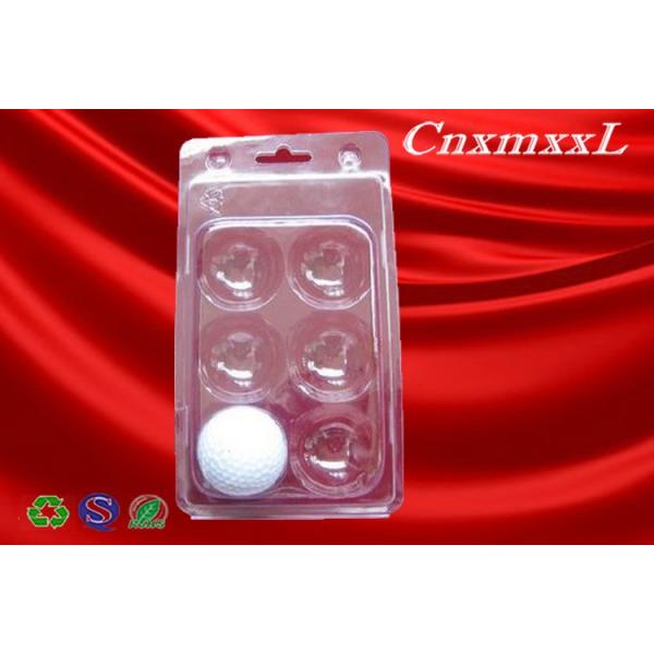 6pcs Golf Ball Transparent Plastic Blister Packaging Toy PVC Blister Tray