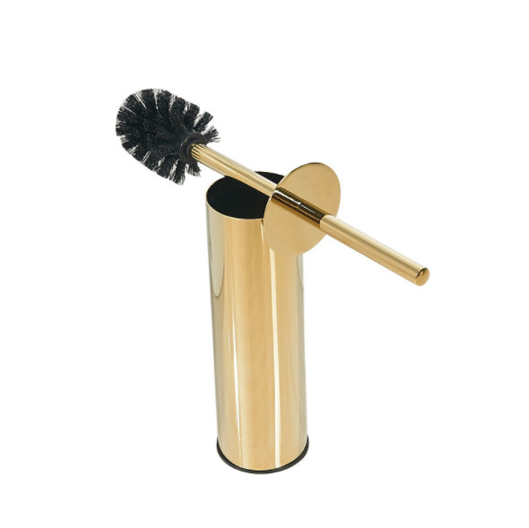 Quality Gold Standing Toilet Cleaning Brush Holder Toilet Brush Accessories for sale