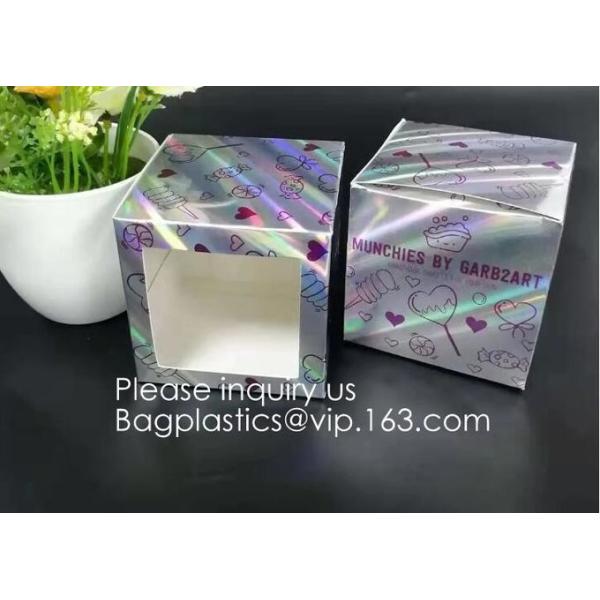 Bagease pack Holographic Film Resealable Zipper Bag Grip Seal Laminated Plastic Bag Shiny Cosmetic packaging jewelry
