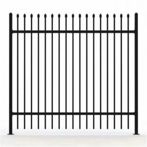 China 6ft X 8ft Galvanized Steel Picket Fence picket metal fence 1.5x2.0m rustproof wholesale