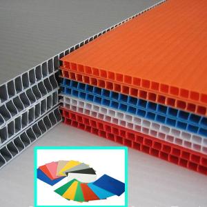 China 2440x1220mm 4x8 2mm 3mm 5mm PP Corrugated Plastic Sheet , PP flute Board wholesale