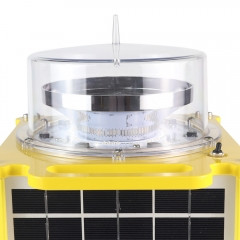 China White Flashing Solar High Intensity Aviation Obstruction Light on sale