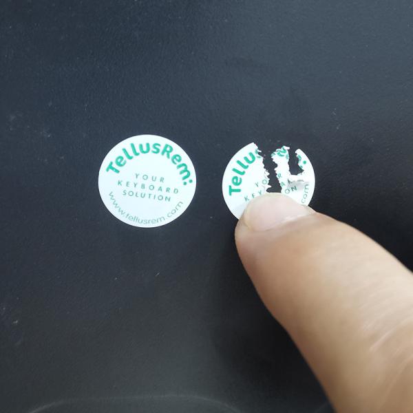 Quality Permanent Anti Counterfeit Labels Security Eggshell Self Destructive Labels for sale