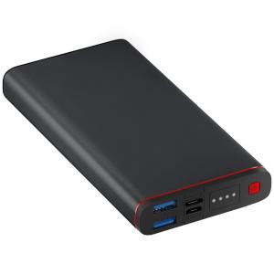 Black Alloy Case Lithium 20000mAh Portable Power Supply