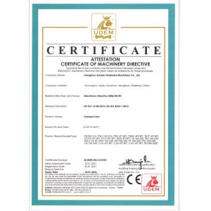 Hangzhou Sansen Hardware Machinery Co.,Ltd. Certifications