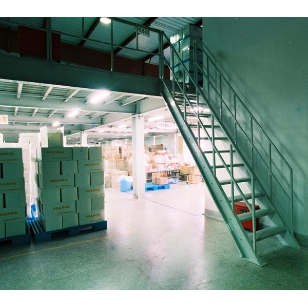 Customized Width and Depth 500kg Load Mezzanine Floor with Solid or Perforated Surface