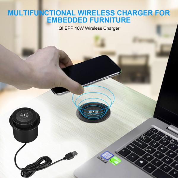 OEM Under Desk 10w 3 In 1 Wireless Charger Pad For Smart Iphone